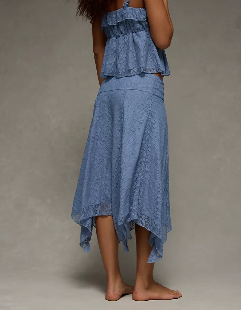 AE Mid-Rise Lace Maxi Skirt