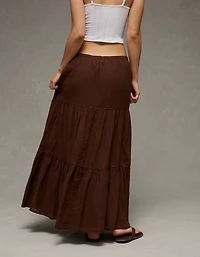 AE Mid-Rise Tiered Maxi Skirt