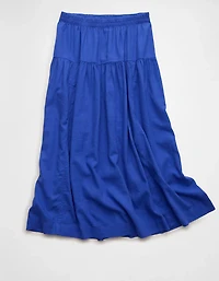 AE Mid-Rise Linen-Blend Maxi Skirt