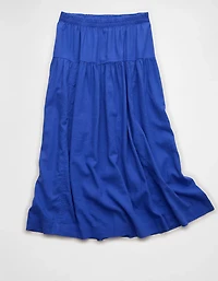 AE Mid-Rise Linen-Blend Maxi Skirt