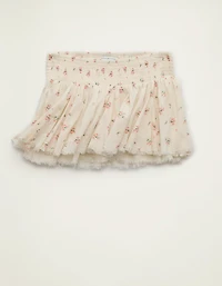 AE Low-Rise Smocked-Waist Micro Skirt