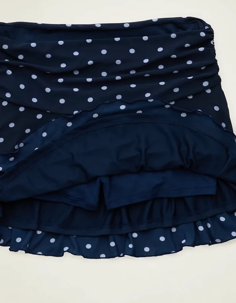 Minijupe en maille à taille mi-haute AE
