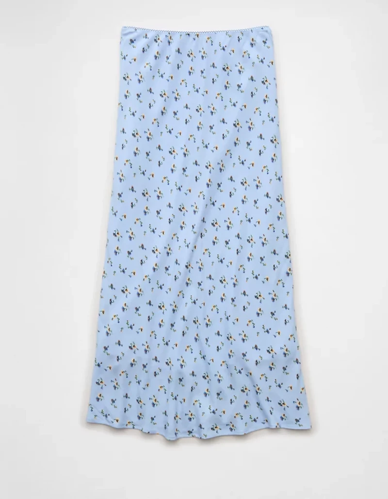 Jupe mi-longue à taille basse AE