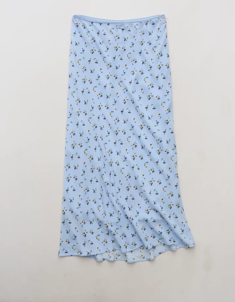 Jupe mi-longue à taille basse AE