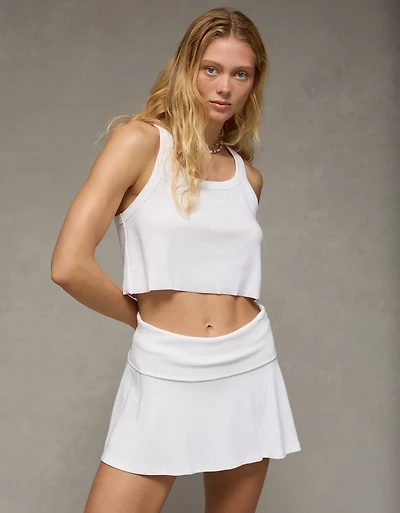 AE Foldover Knit Mini Skort