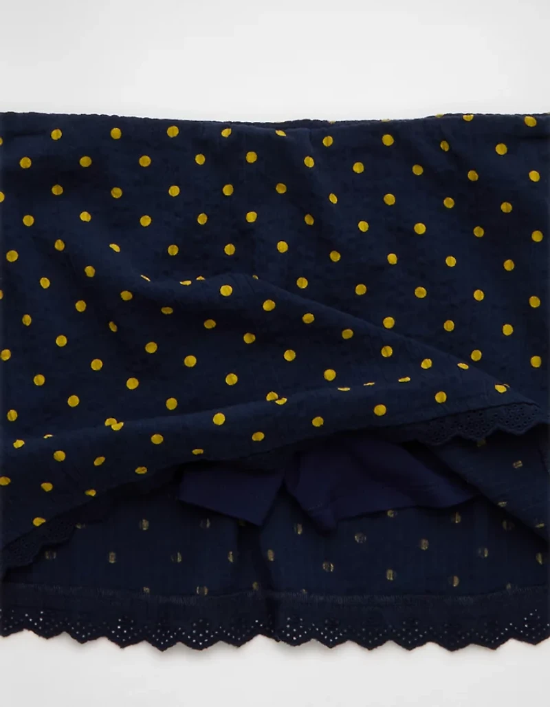Minijupe-short à taille basse AE