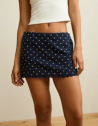 Minijupe-short à taille basse AE
