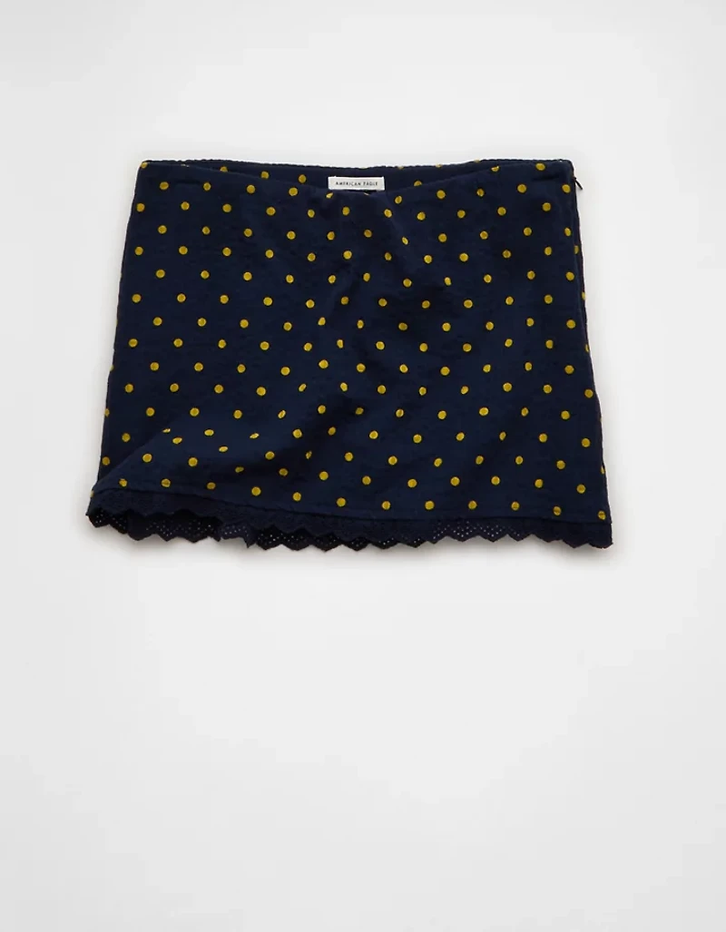 Minijupe-short à taille basse AE