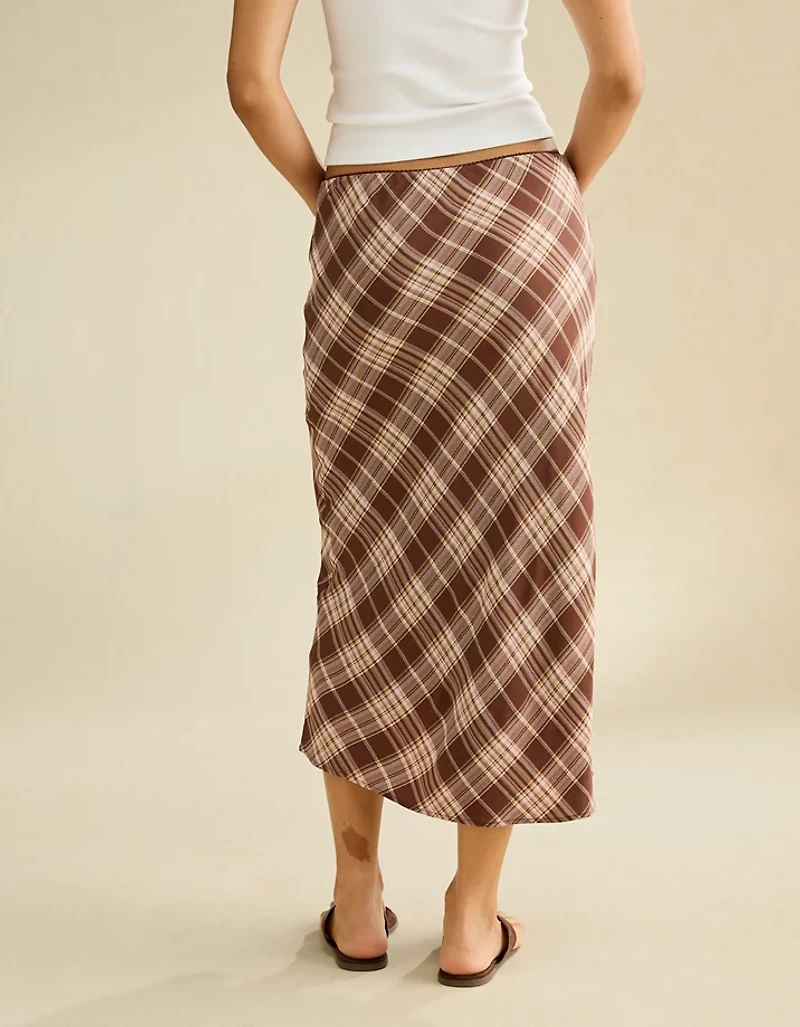 AE Low-Rise Slip Midi Skirt