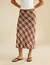 AE Low-Rise Slip Midi Skirt