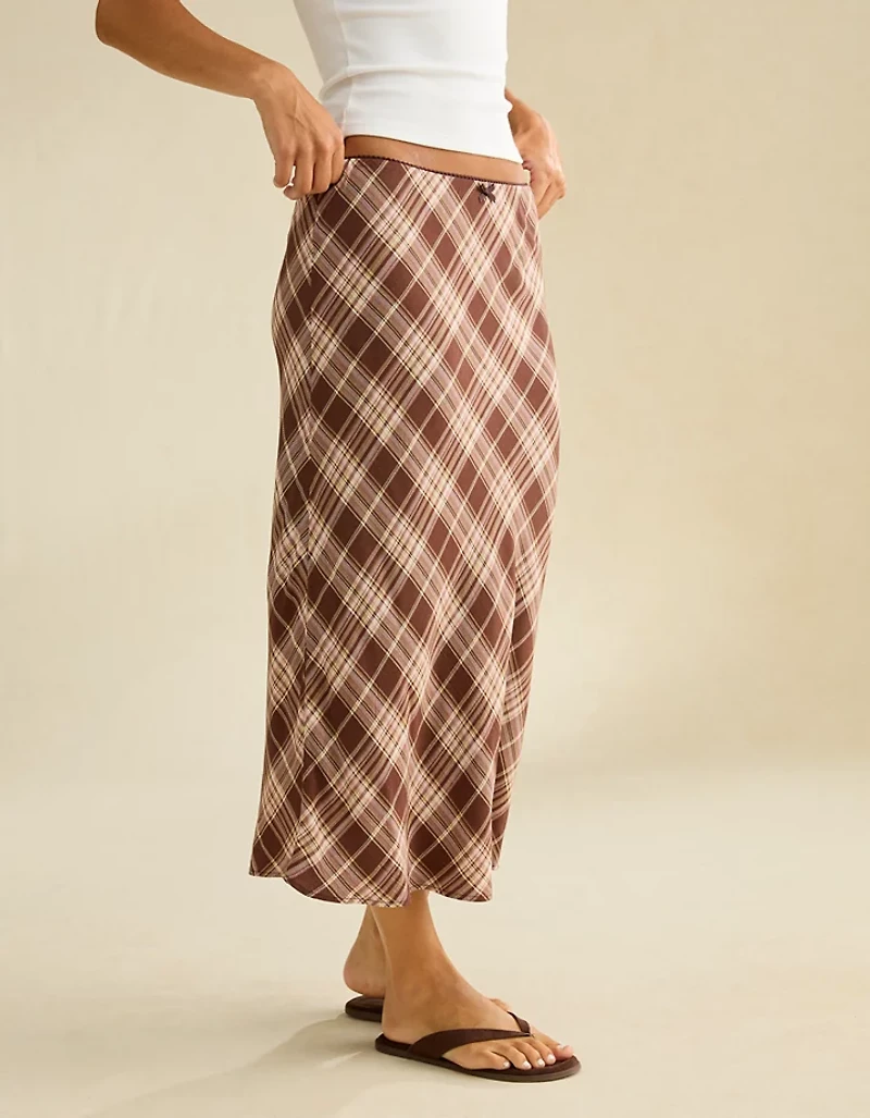AE Low-Rise Slip Midi Skirt