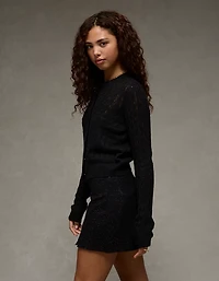 Jupe-short scintillante en tricot tendance AE