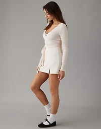 Jupe-short en tricot tendance AE