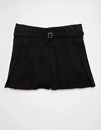 Jupe-short plissée à taille basse et ceinture en tricot tendance AE