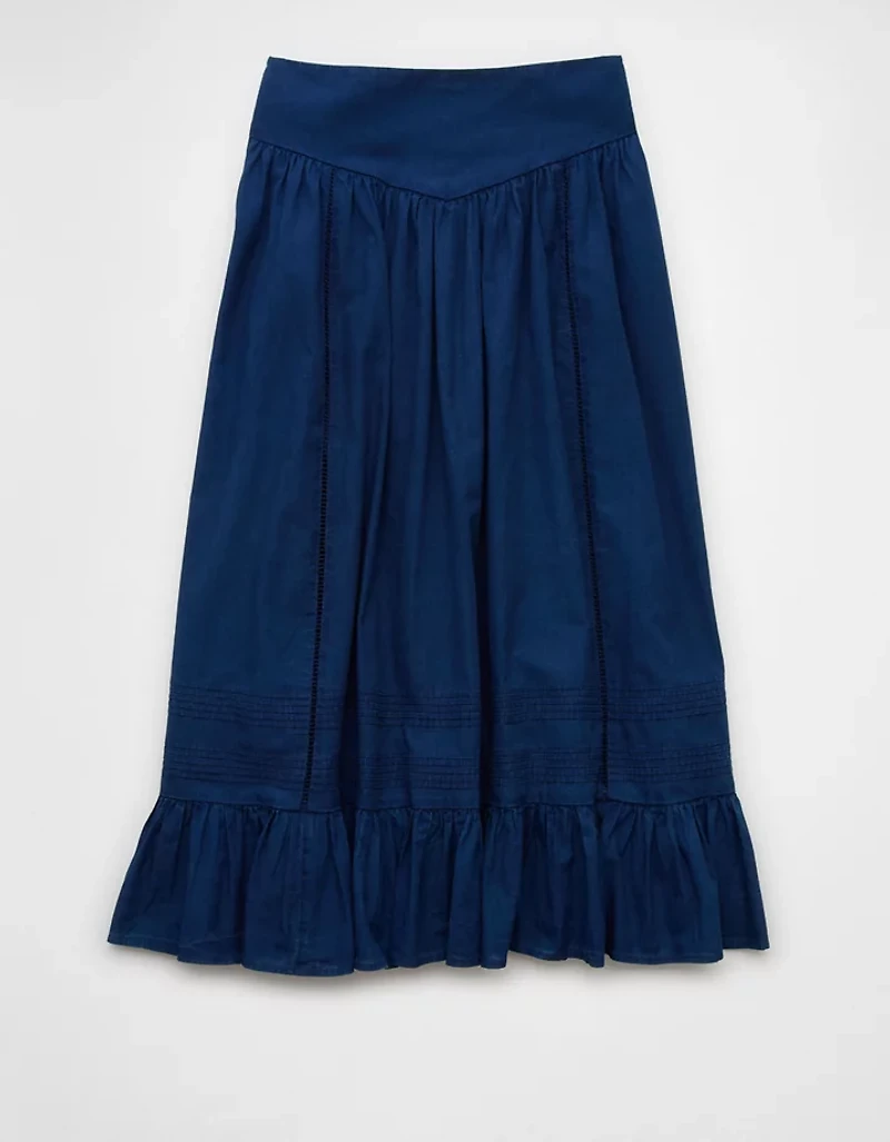 AE High-Waisted Ruffle Maxi Skirt