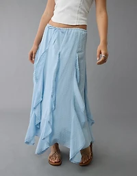 AE High-Waisted Cascade Ruffle Maxi Skirt