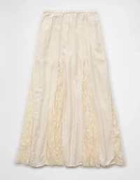 AE High-Waisted Lace Detail Maxi Skort