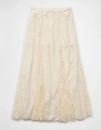 AE High-Waisted Lace Detail Maxi Skort