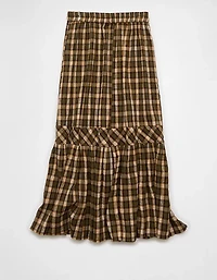 AE Plaid Maxi Skirt