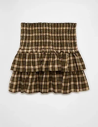 AE High-Waisted Plaid Ruffle Skort
