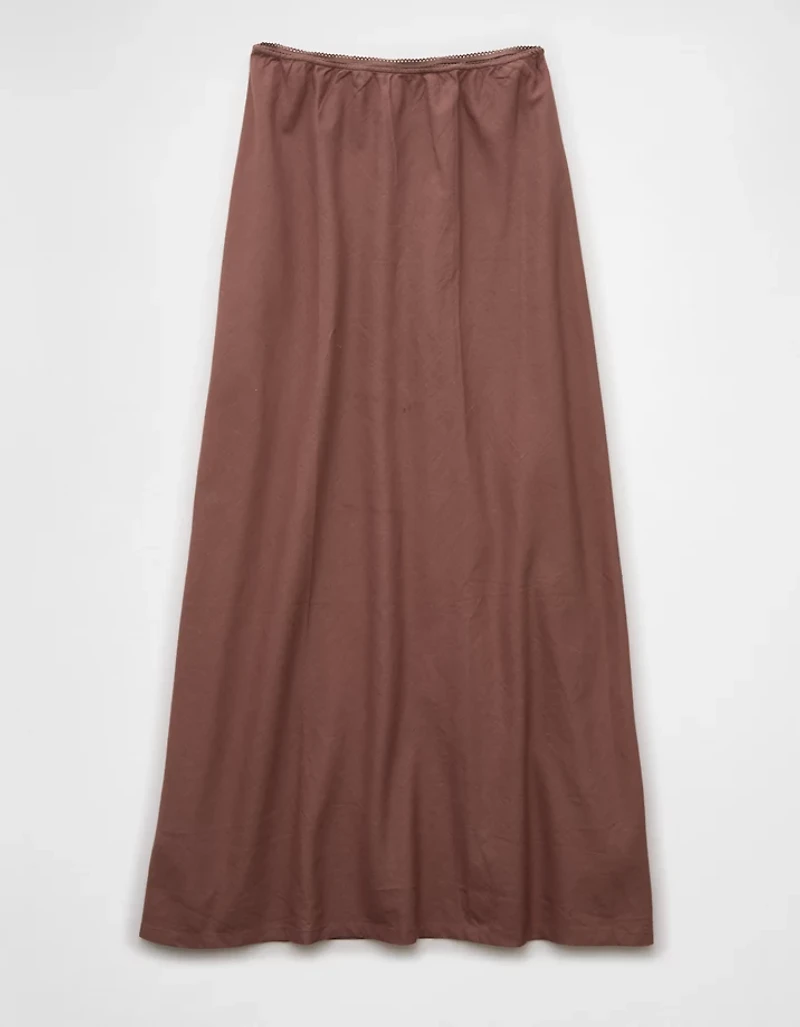 AE High-Waisted Linen-Blend Maxi Skirt