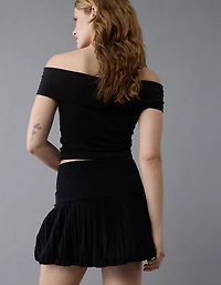 Jupe bulle à taille haute et smocks AE