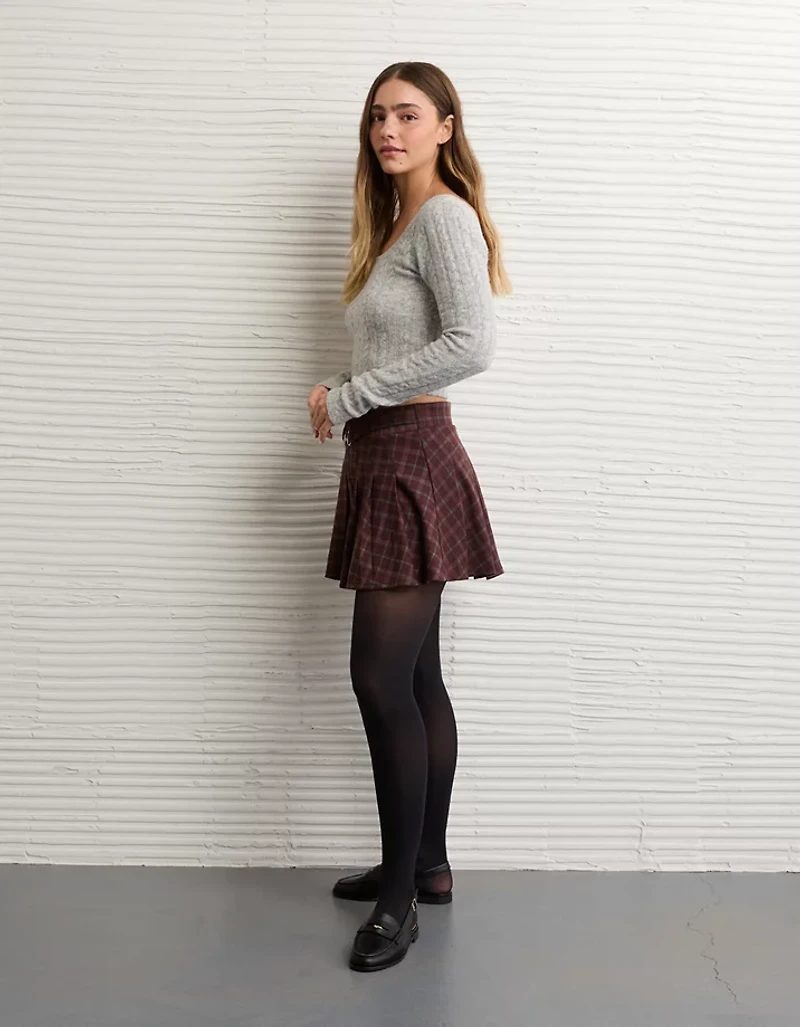 AE Mid-Rise Belted It Knit Skort
