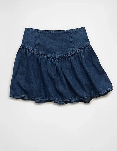 AE High-Waisted Drop-Waist Mini Skirt