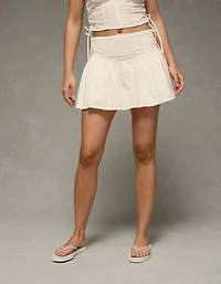 AE High-Waisted Drop-Waist Mini Skirt