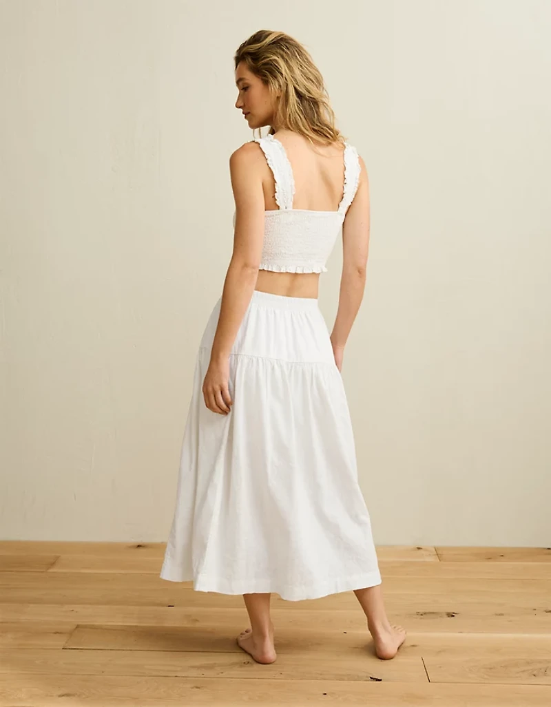 AE Mid-Rise Linen-Blend Maxi Skirt