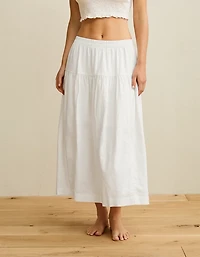 AE Mid-Rise Linen-Blend Maxi Skirt