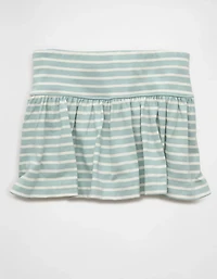 Minijupe-short en tricot rayé AE