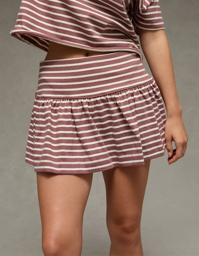 AE Striped Knit Mini Skort