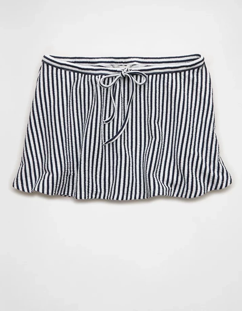 AE Low-Rise Textured Mini Skirt