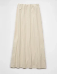 AE High-Waisted Linen-Blend Maxi Skirt
