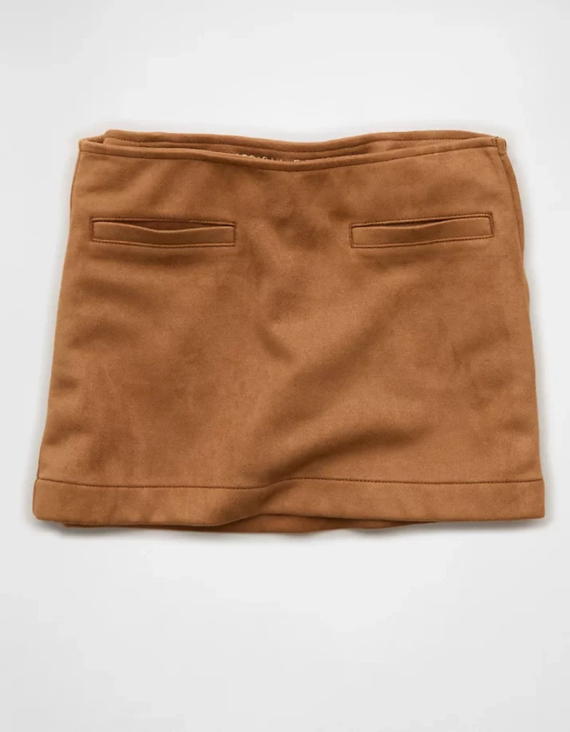AE Faux Suede Mini Skort