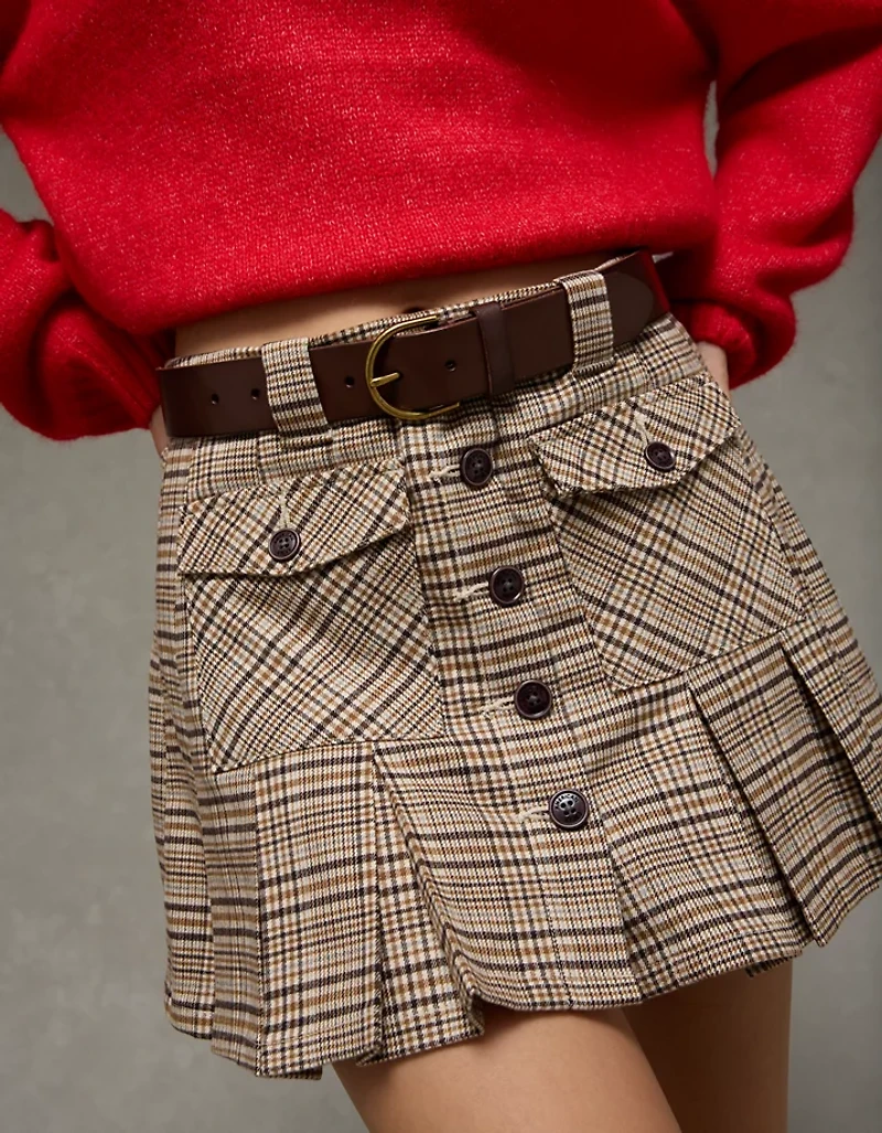 AE Mid-Rise Pleated Skirt