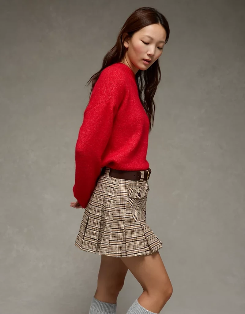 AE Mid-Rise Pleated Skirt