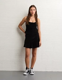 AE High-Waisted Drop-Waist Mini Skirt