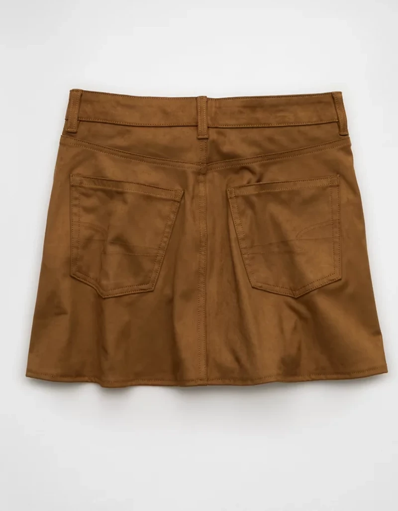 AE Faux Suede Mini Skort