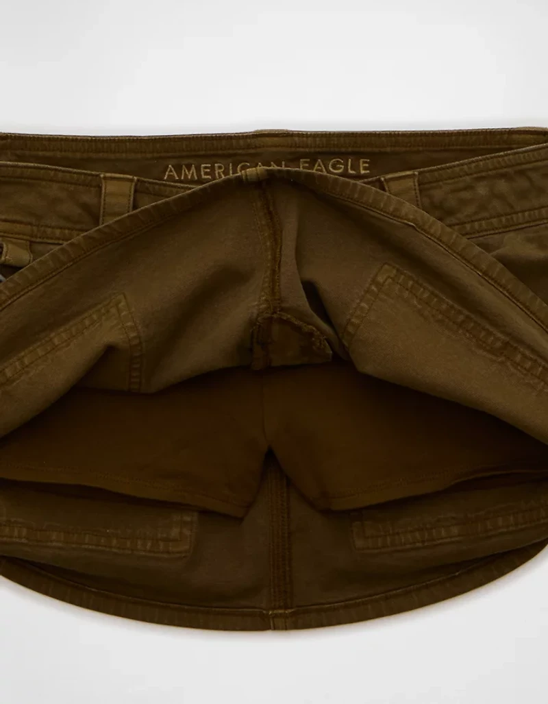 Micro jupe-short parfaite à taille très basse AE