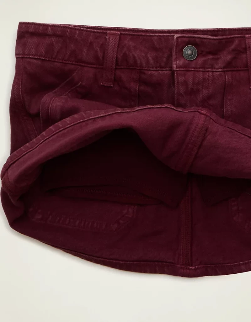 Minijupe parfaite à taille très basse extensible AE