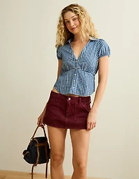 Minijupe parfaite à taille très basse extensible AE