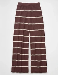 AE Knit Wide-Leg Striped Pant
