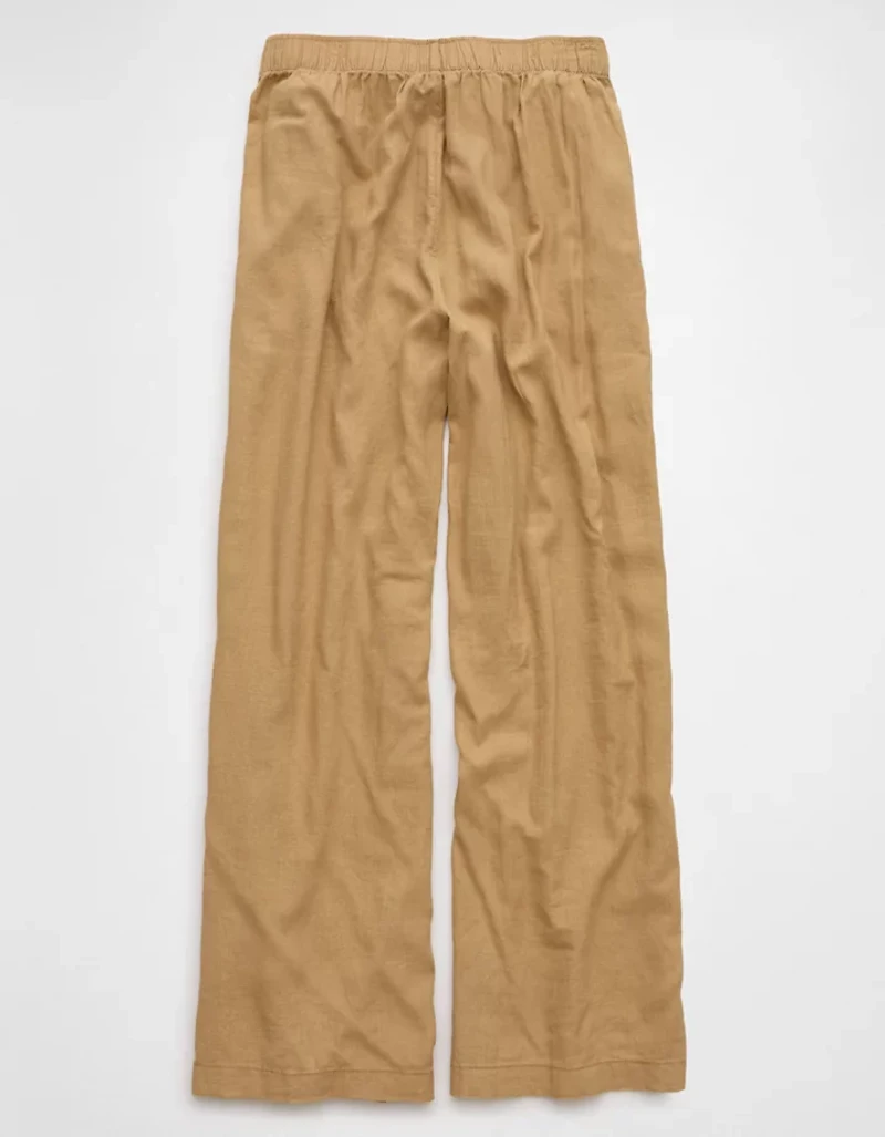 AE Weekend Vibes Linen-Blend Pull-On Pant