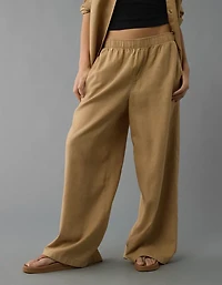 AE Weekend Vibes Linen-Blend Pull-On Pant