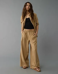 AE Weekend Vibes Linen-Blend Pull-On Pant