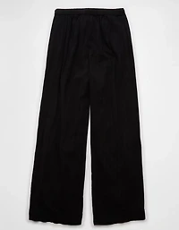 AE High-Waisted Wide-Leg Textured Pant