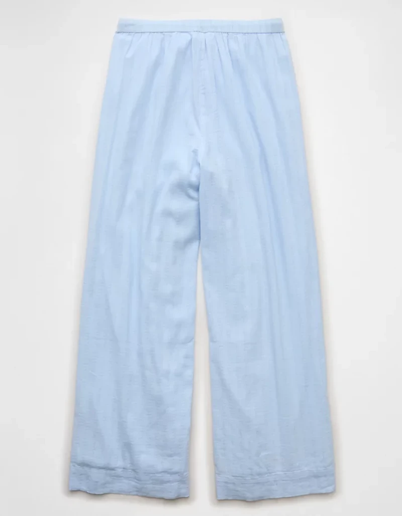 AE High-Waisted Wide-Leg Gauze Pant