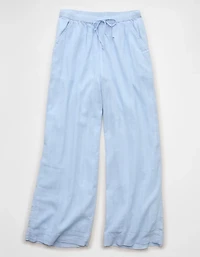 AE High-Waisted Wide-Leg Gauze Pant